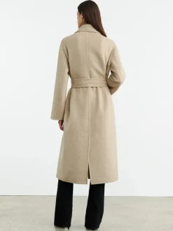 Jarel Wrap Coat in Hazelnut