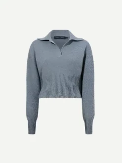 Jeanne Sweater In Grey Melange