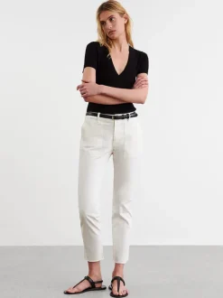 Jenna Pant in White