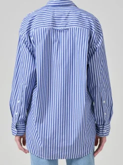 Kayla Shirt in Navy Mesa Stripe
