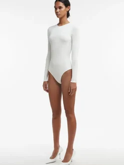 Knit Bodysuit in Off White