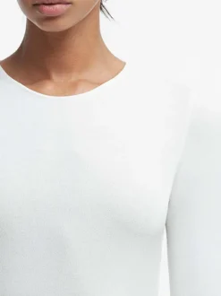 Knit Bodysuit in Off White