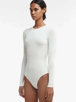 Knit Bodysuit in Off White