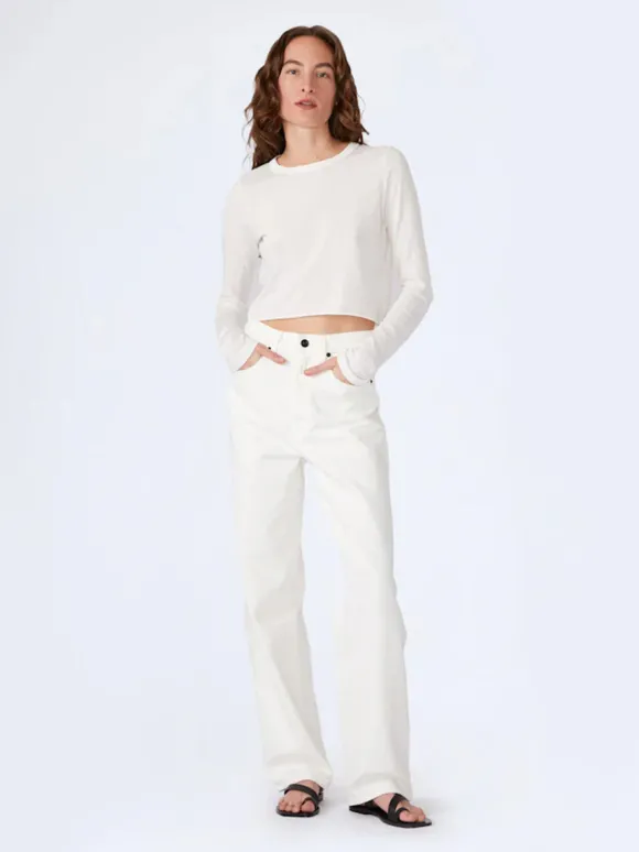 Koko High Rise Relaxed Jean in White