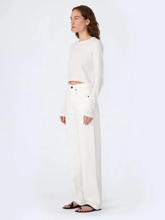 Koko High Rise Relaxed Jean in White
