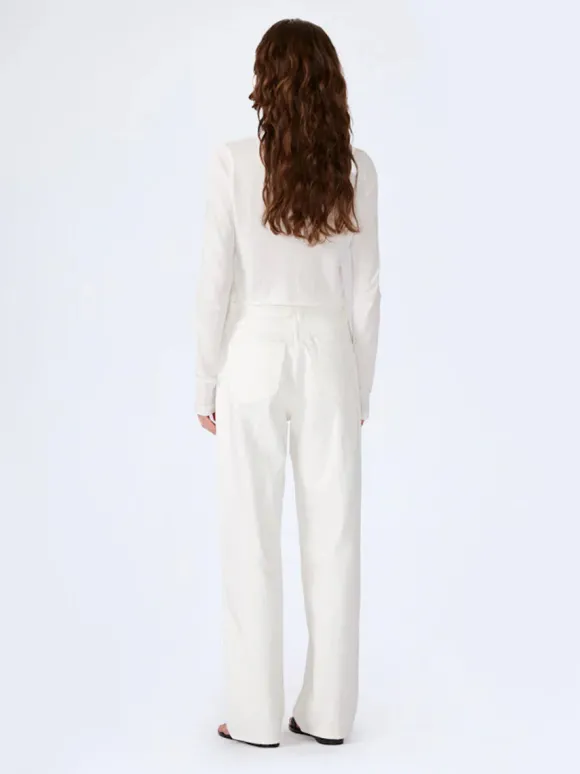 Koko High Rise Relaxed Jean in White