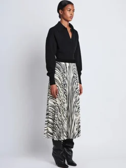 Korine Skirt In Ecru Multi