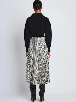 Korine Skirt In Ecru Multi