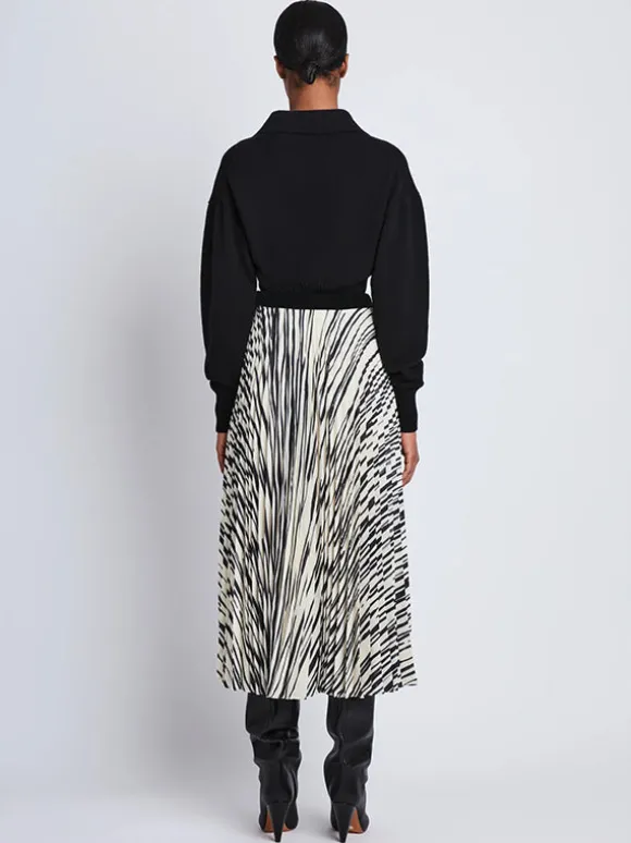 Korine Skirt In Ecru Multi