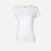 Lana Crewneck Tee in White
