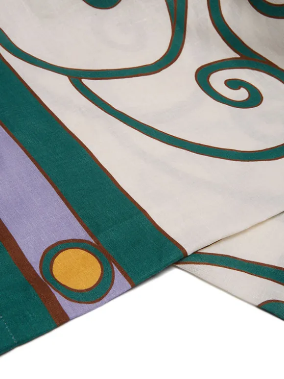 Large Tablecloth in Cortile Lilac