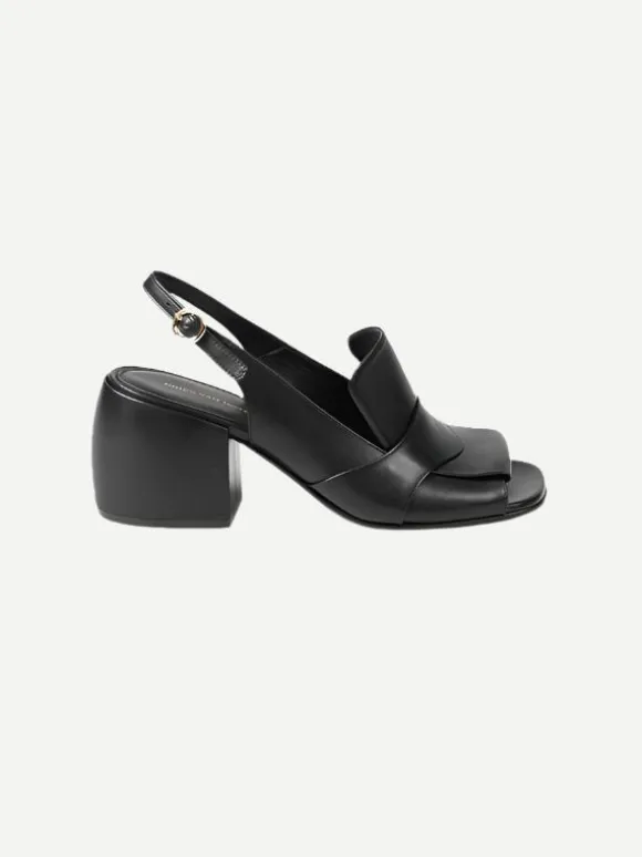 Leather Mules in Black