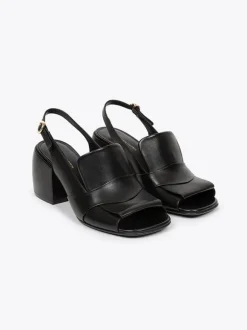 Leather Mules in Black