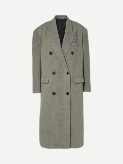 Lexana Coat in Black/Ecru