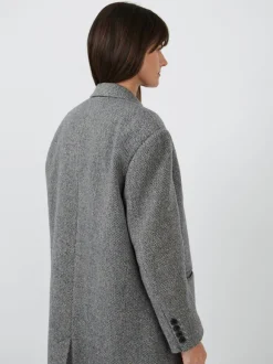 Lexana Coat in Black/Ecru