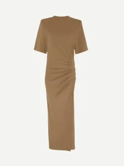 Lexia Dress in Light Khaki