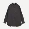 Lightweight Linen Shirt in Magma Pigment