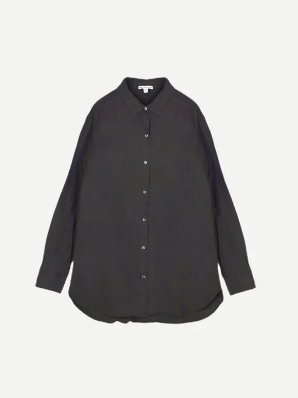 Lightweight Linen Shirt in Magma Pigment