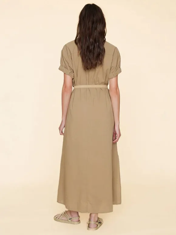 Linnet Dress in Beige Coast