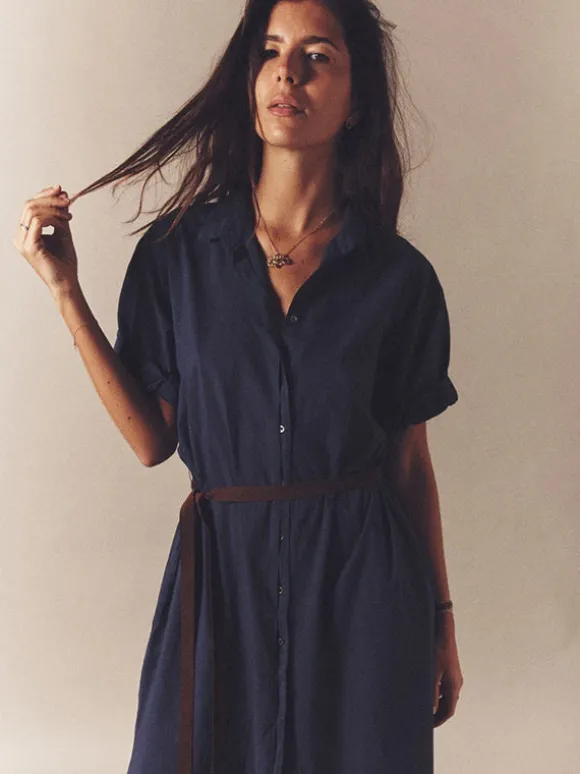Linnet Dress in Navy