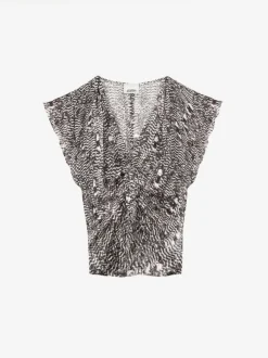 Lonea Top in Black/Ecru