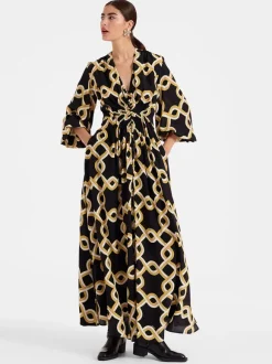 Long Camerino Dress in Tackle