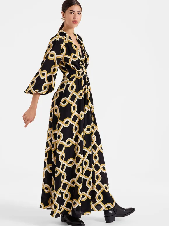 Long Camerino Dress in Tackle