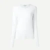 Long Sleeve Slub Tee in White
