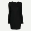 Long Sleeve T-Shirt Fitted Mini in Black