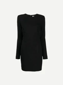 Long Sleeve T-Shirt Fitted Mini in Black