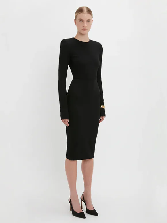 Long Sleeve T-Shirt Fitted in Black