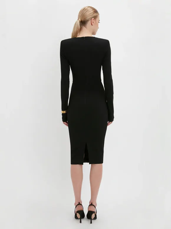 Long Sleeve T-Shirt Fitted in Black