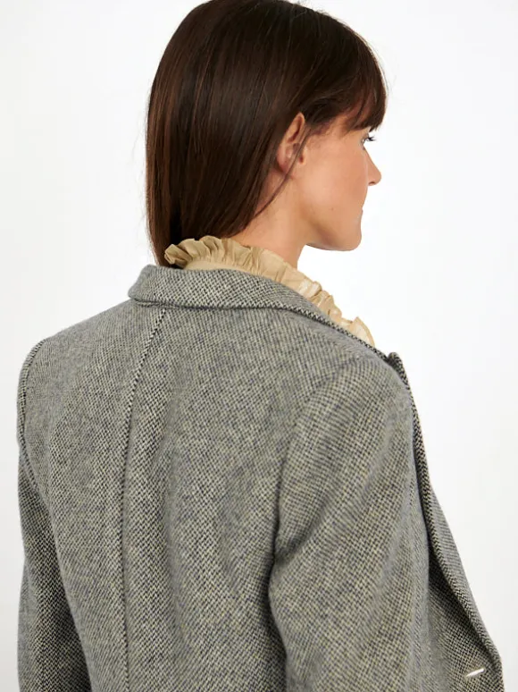 Louison Jacket in Black/Ecru