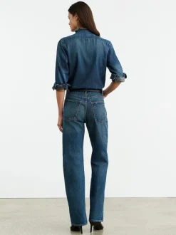 Lydia Denim Shirt in Classic Wash