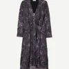Magaly Dress in Dark Plum