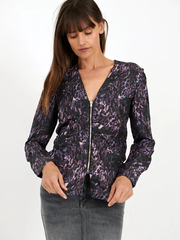 Majorie Top in Dark Plum