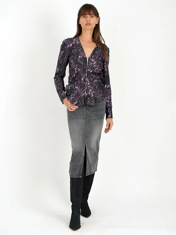 Majorie Top in Dark Plum