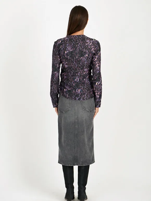 Majorie Top in Dark Plum
