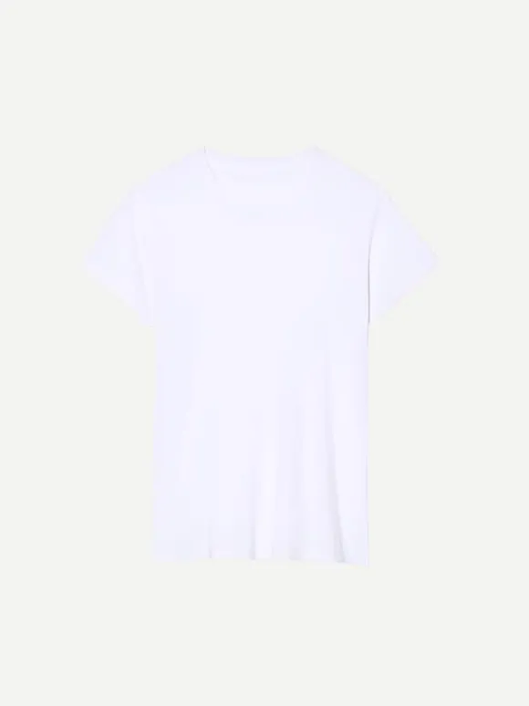 Mariela Crewneck Tee in White