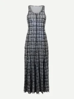 Matilda Dress in Black/Off White