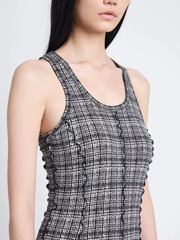 Matilda Dress in Black/Off White