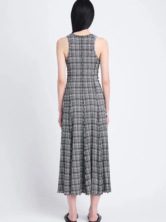 Matilda Dress in Black/Off White