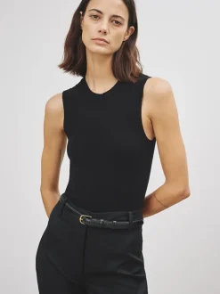 May Sweater Tank in Black