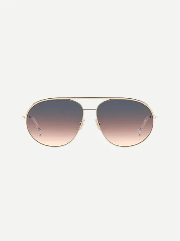 Metallic Aviators in Rose Gold
