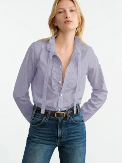 Miera Shirt in Mini Navy Stripes