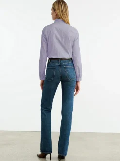 Miera Shirt in Mini Navy Stripes