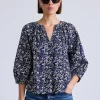 Mitte Top in Mira Floral Navy