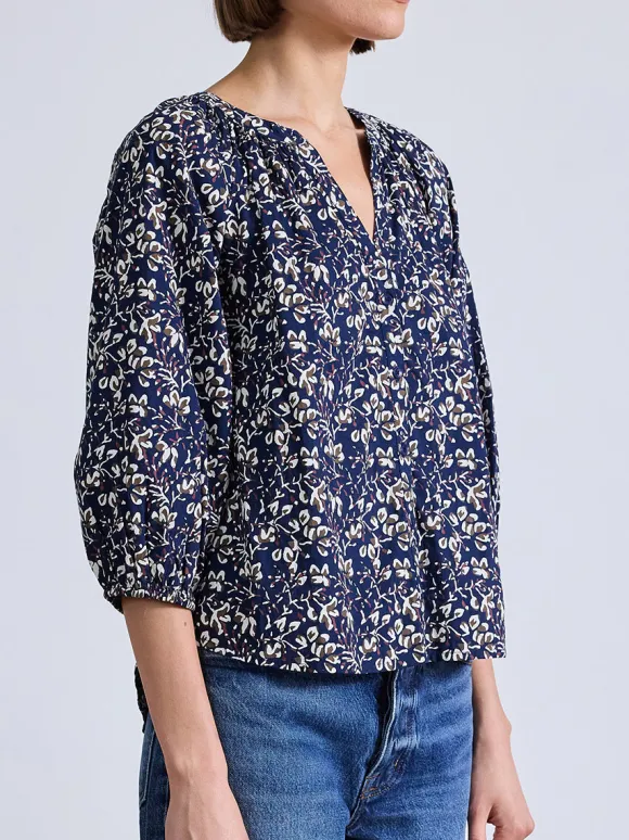 Mitte Top in Mira Floral Navy