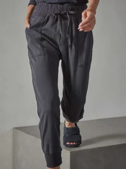 Mixed Media Pant in French Navy