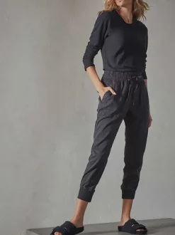 Mixed Media Pant in French Navy